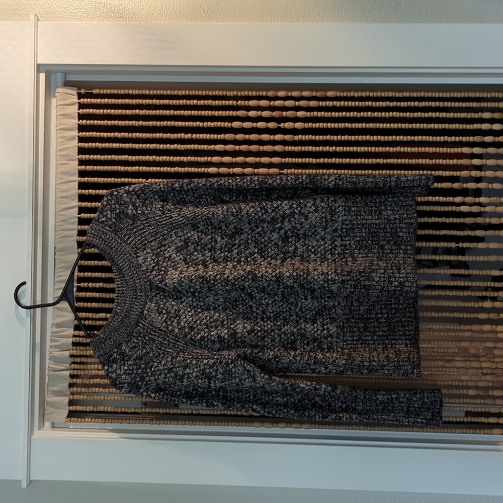 Women's dark blue knitted sweater